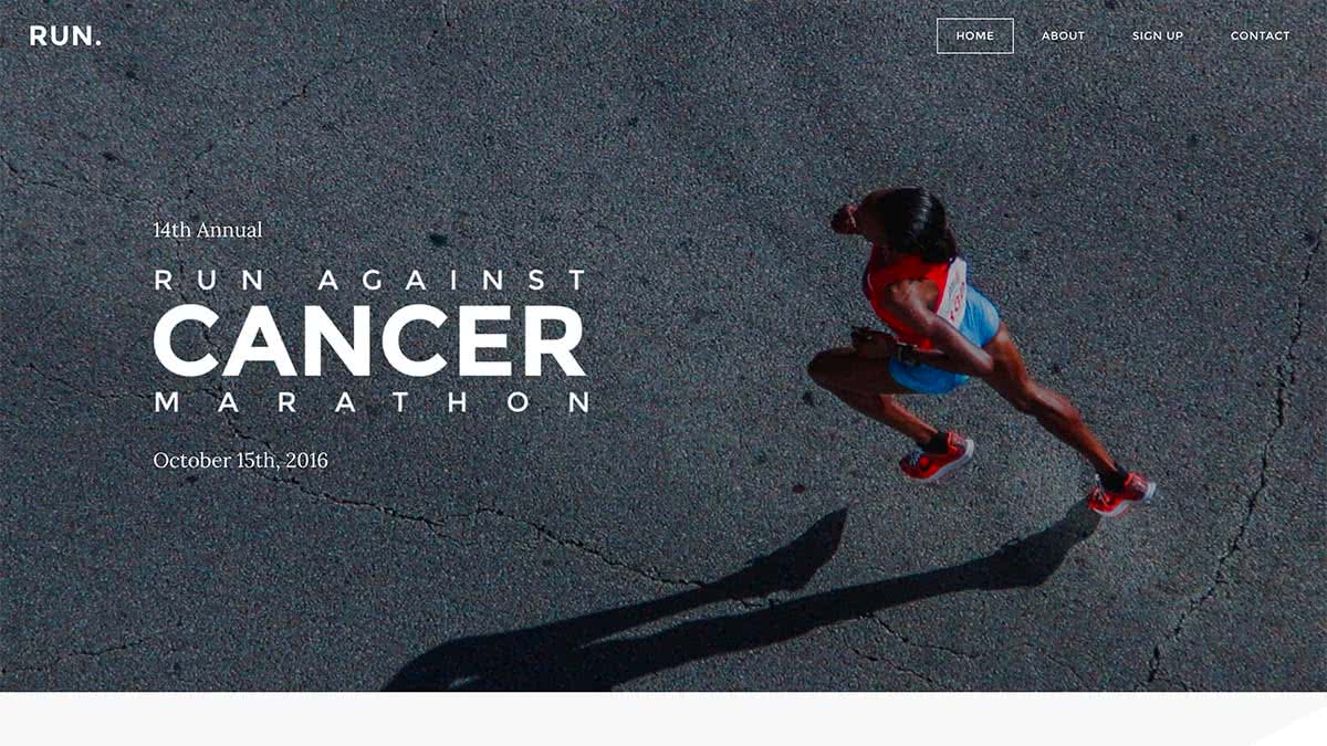 Website Builder template Theme 'Run'