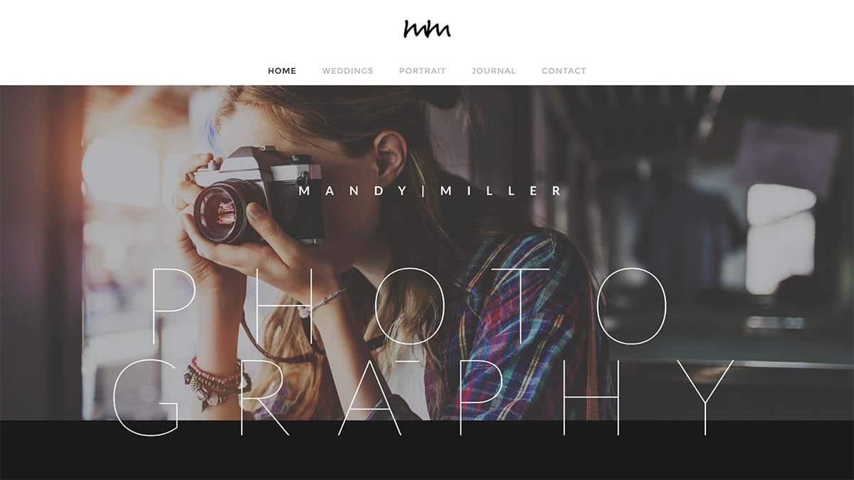 Website Builder template Theme 'Mandy Miller'