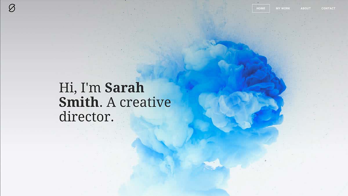 Website Builder template Theme 'Sarah Smith'